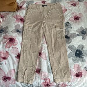 Eddie Bauer Lightweight Cargo Outdoor Pants Cotton Utility Khaki Trousers Y2K